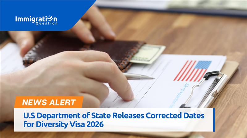 Corrected Dates for Diversity Visa