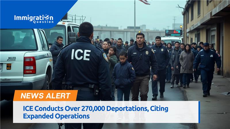 ICE Conducts Over 270000 Deportations, Citing Expanded Operations