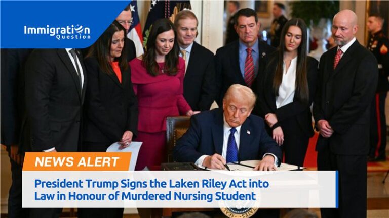 President Trump Signs the Laken Riley Act into Law in Honour of Murdered Nursing Student 