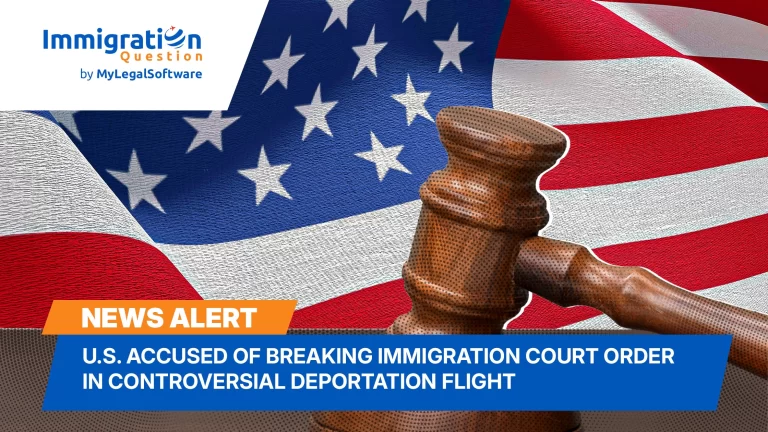 U.S. Accused of Breaking Immigration Court Order in Controversial Deportation Flight