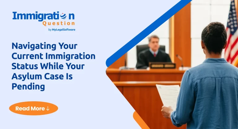 Immigrant checking work permit eligibility with pending asylum case.