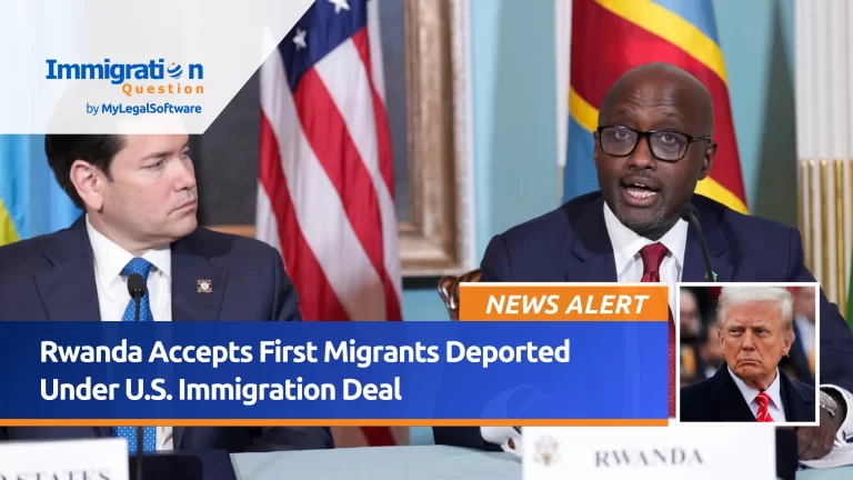 Rwanda has accepted the first group of migrants deported under a U.S. immigration deal.
