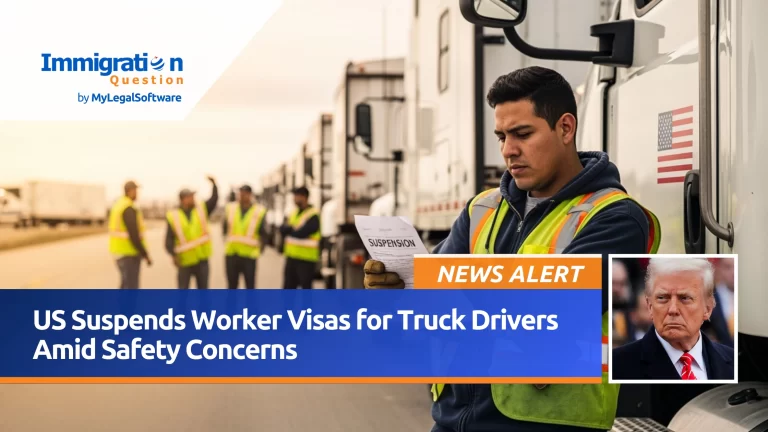 U.S. Suspends Worker Visas for Truck Drivers Amid Safety Concerns